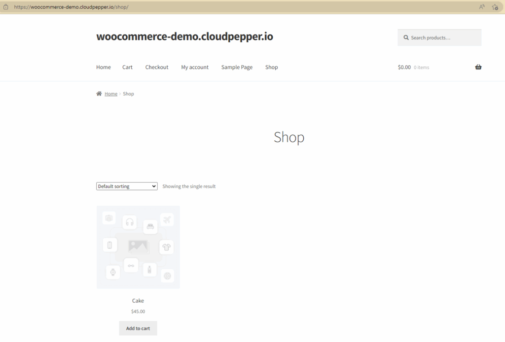 WooCommerce Shop page WooCommerce Shop page