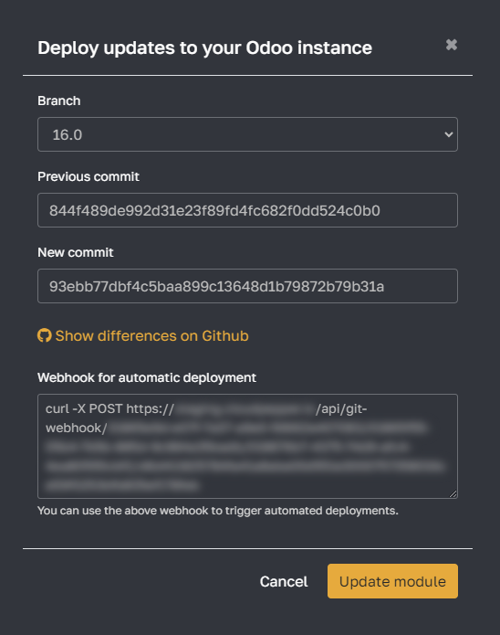 Deploy new features to your Odoo instance using Github or any other git provider