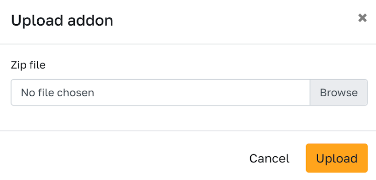 Upload zip file directly to Odoo instance