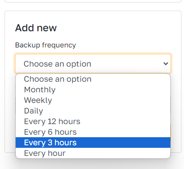 Schedule Odoo backups every 3, 6 and 12 hours